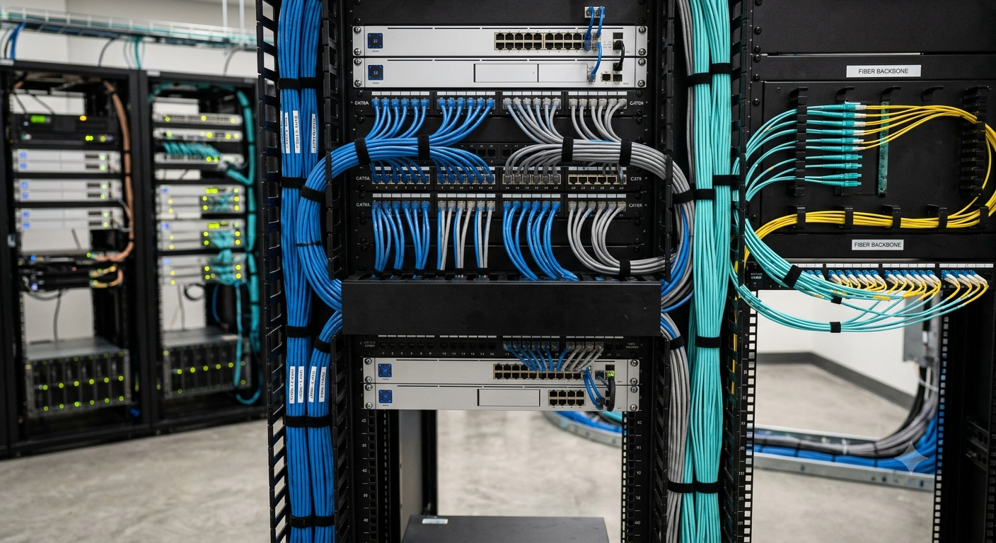Structured Cabling (CAT6CAT6A Fiber)